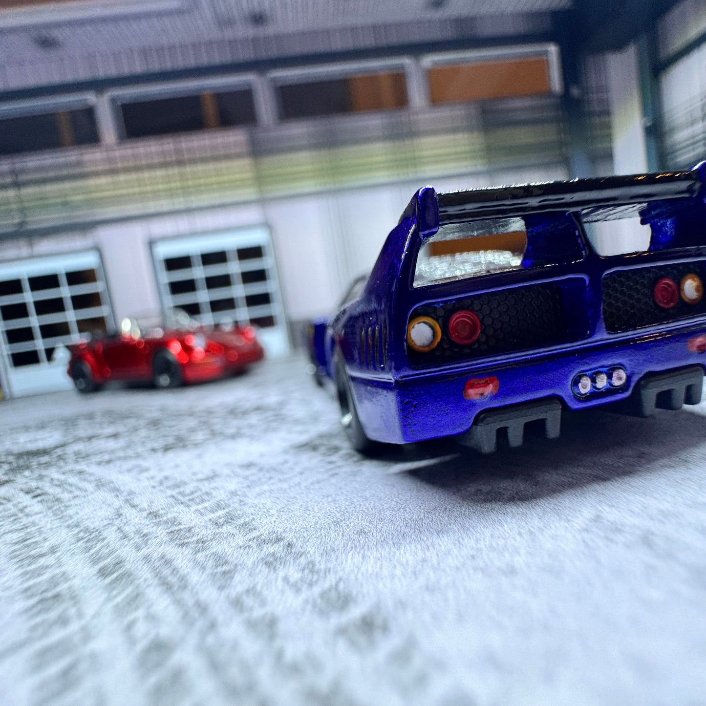 Blue Ferrari F40